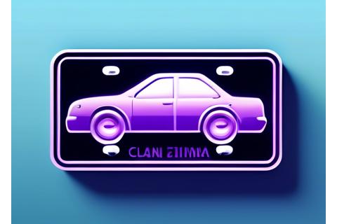 Illustration showing a digital vignette linked to a vehicle license plate